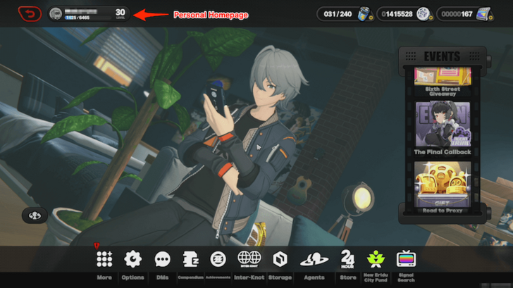 Go To Your Personal Homepage