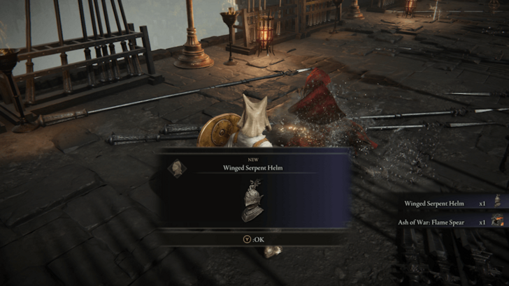 Elden Ring - Winged Serpent Helm Drop