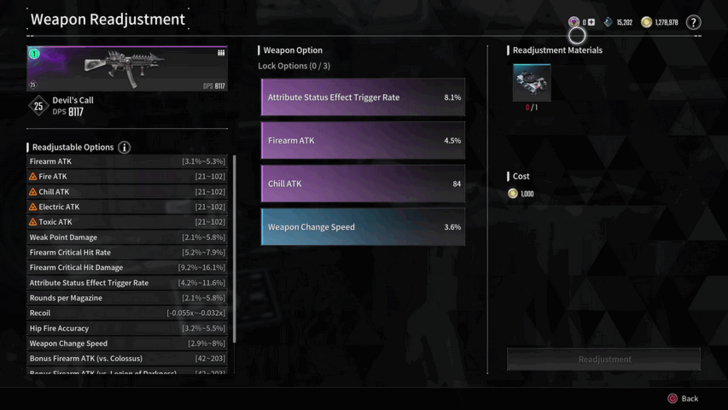 The First Descendant - Weapon Substats
