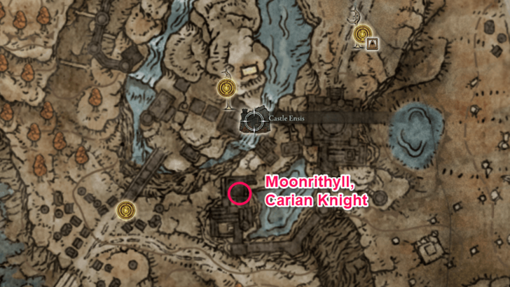 Moonrithyll, Carian Knight Map Location