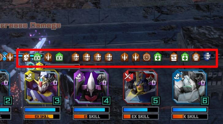 MSs with debuffs - Gundam UC Engage