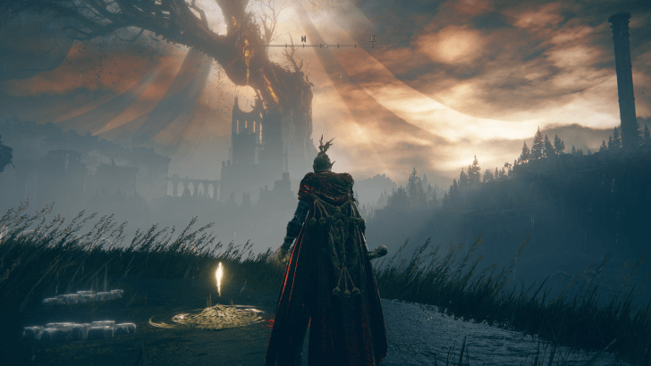 Elden Ring - Western Nameless Mausoleum Site of Grace World View