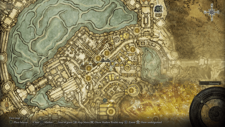 Elden Ring - Somber Stone 7 Subterranean Grounds Map Location