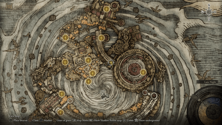 Elden Ring - Somber 7 Farum Azula Great Bridge Map Location