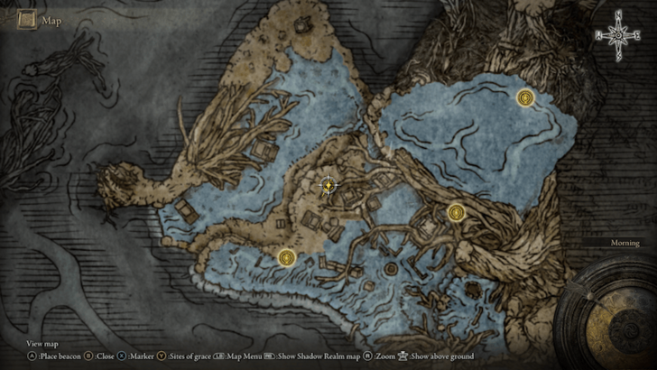 Elden Ring - Somber 7 Deeproot Depths Runebear Map Location