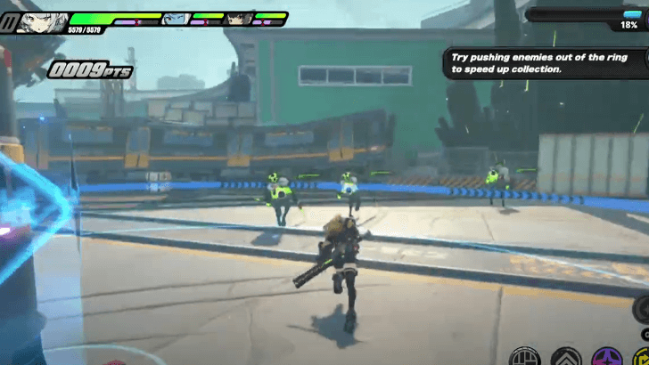 Keep enemies out of the ring to collect data