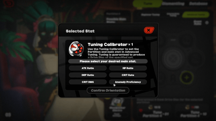 Unlocks Main Stat Orientation