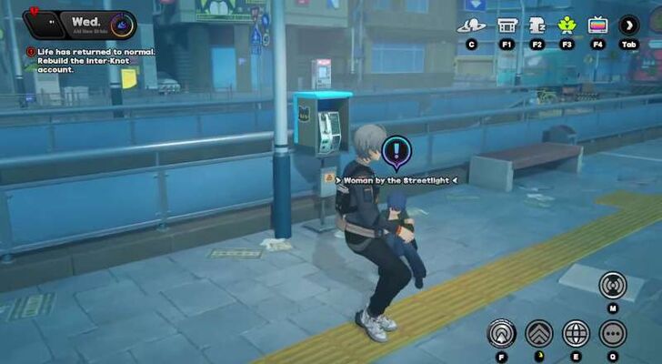 Woman by the Streetlight