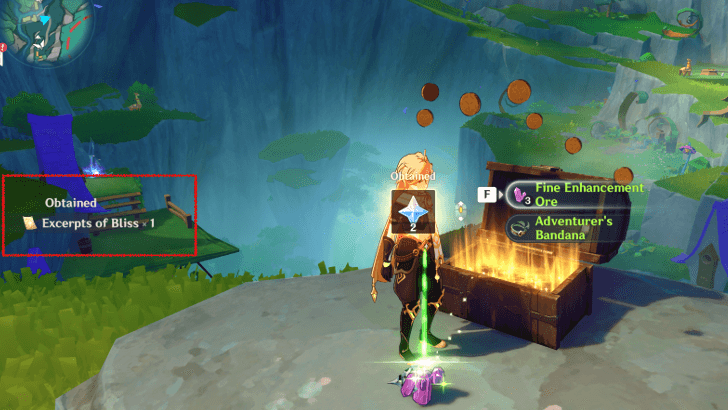 Genshin - Obtain from Treasure Chests
