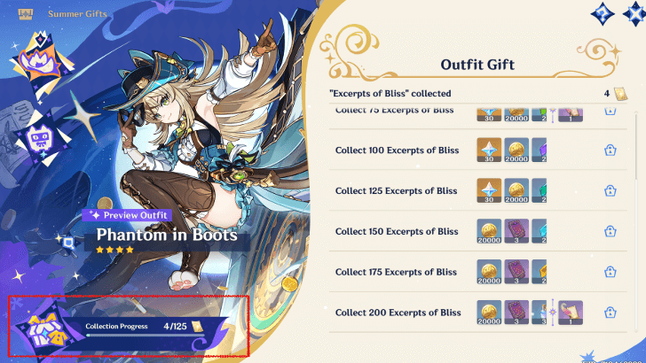 Genshin - Exchange Excerpts of Bliss to get Kirara Skin