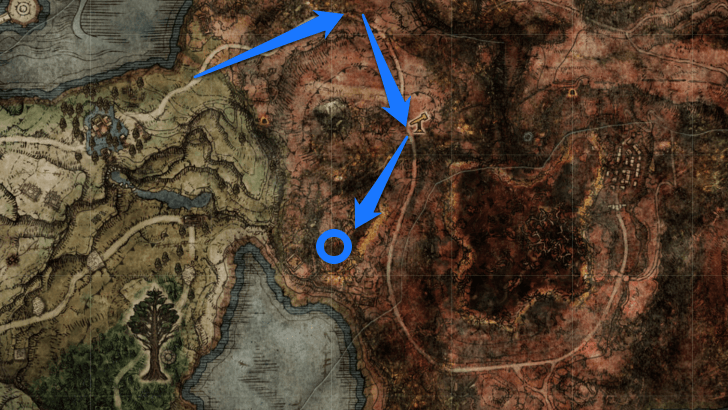 Elden Ring - Somber Smithing Stone 5 Map Location