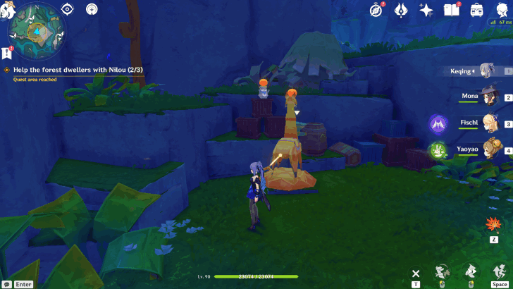 Genshin Impact The Story Begins in a Forest Without Rain Walkthrough - Gathering Puzzle With Paper Alpaca