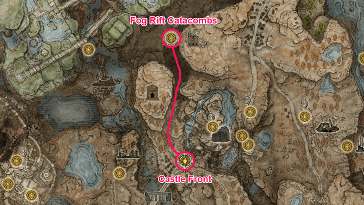 Elden Ring - Fog Rift Catacombs Location