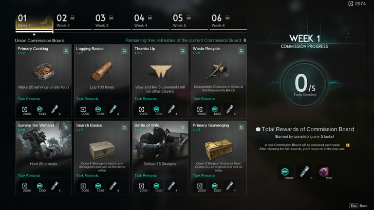 Once Human - Seasonal Weekly Quests