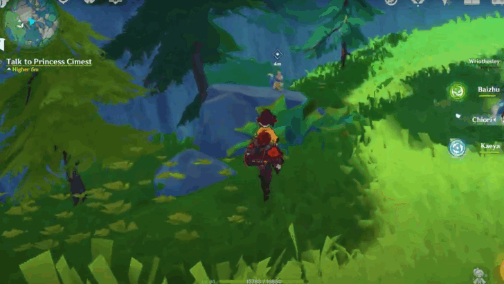 Genshin Impact The Forest and the Princess Walkthrough - Talk to Princess Cimest