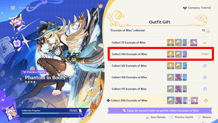 75 Excerpts of Bliss for Jocund Letters