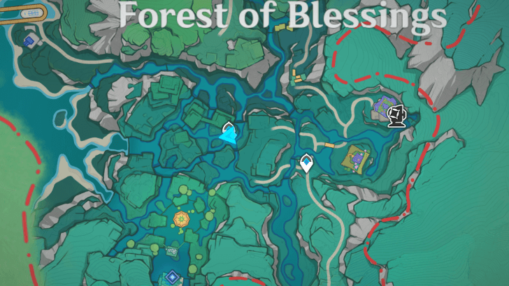 Genshin - Paper Frog Map Location 1