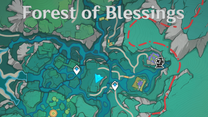 Genshin - Paper Frog Map Location 3