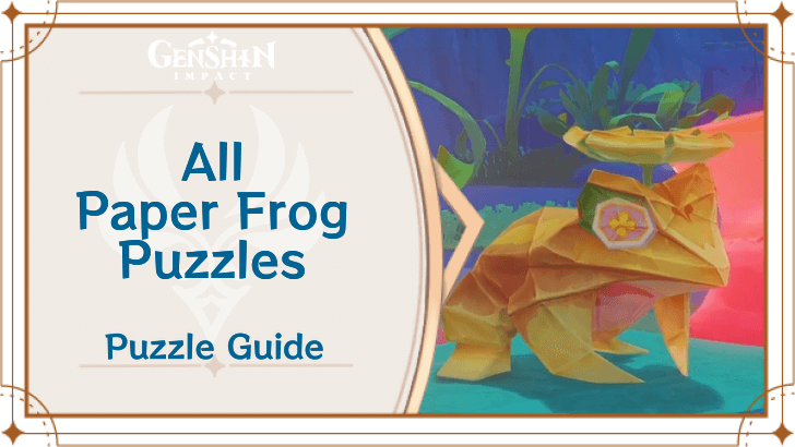 Genshin Impact - Paper Frog Puzzles