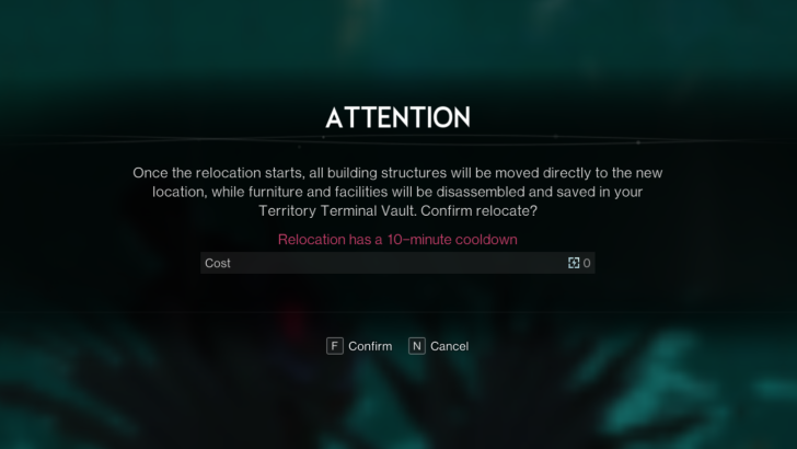 Once Human - Move Territory Cooldown