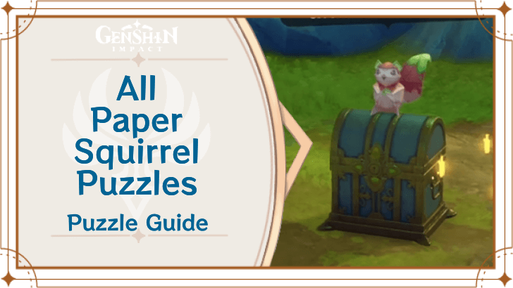 Genshin Impact - All Paper Squirrel Puzzles