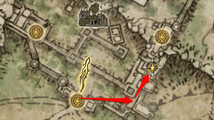 Elden Ring - Somber Smithing Stone 3 Map View