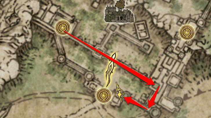 Elden Ring - Somber Smithing Stone 3 Map View
