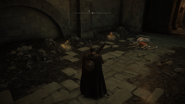 Elden Ring - Ruined Forge of Starfall Past Smithing Stones on the Ground