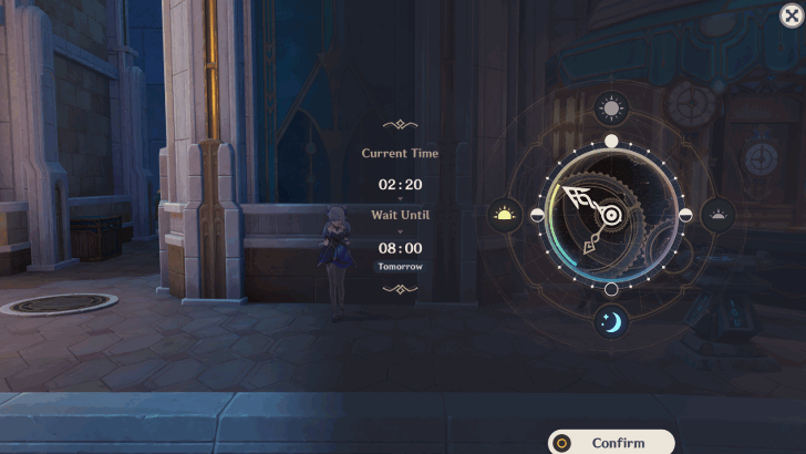 Genshin Impact They Once Walked the Starry Sky Walkthrough - Wait until morning the next day (08:00 – 12:00)