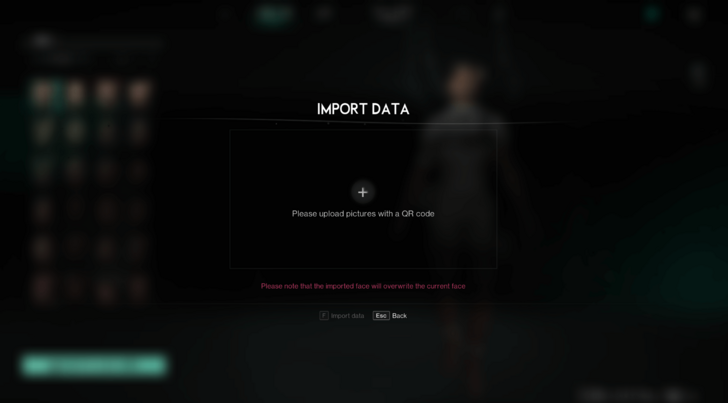 Once Human - Character Creation Import Data