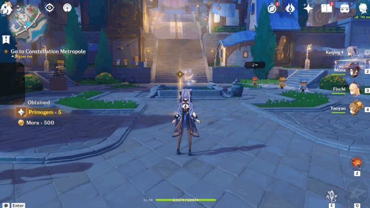 Genshin Impact They Once Walked the Starry Sky Walkthrough - Go to Constellation Metropole