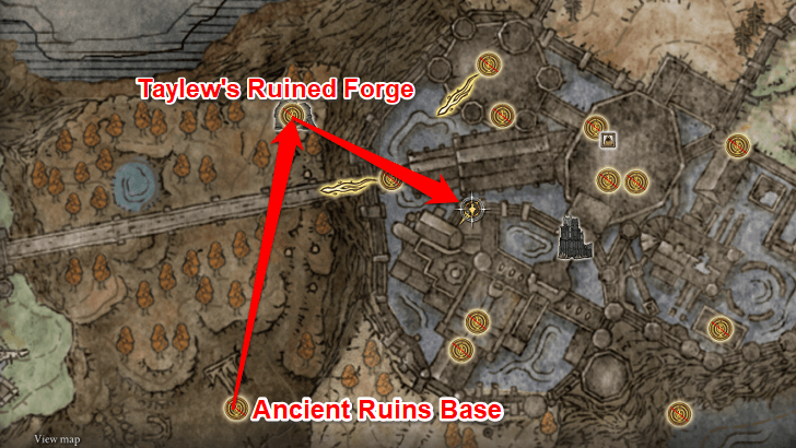 Elden Ring - Somber Smithing Stone 3 Map View