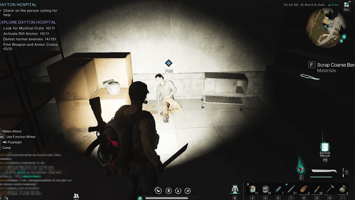 Once Human - Dayton Hospital Overworld Location