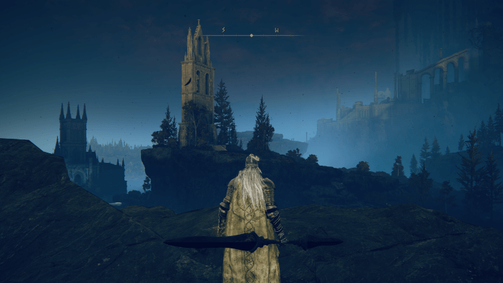 Elden Ring - Imbued Sword Key DLC Highroad Cross Belfry Overworld Image