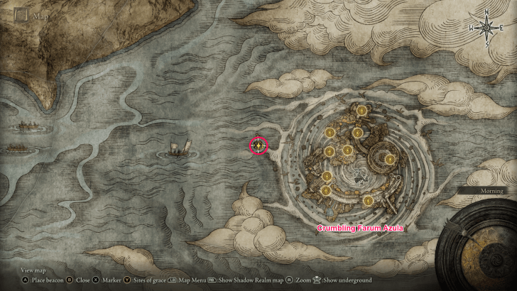 Elden Ring - Imbued Sword Key First Belfry Destination Map Location