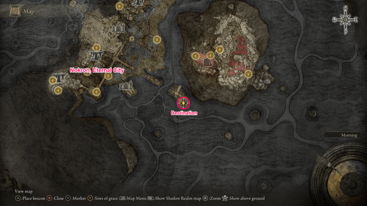 Elden Ring - Imbued Sword Key Third Belfry Destination Map Location