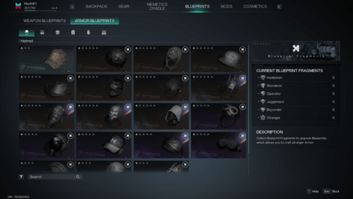 Once Human - Blueprints