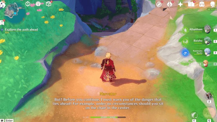 Genshin Impact Narration Footnotes Walkthrough - Finish listening to the "narration"