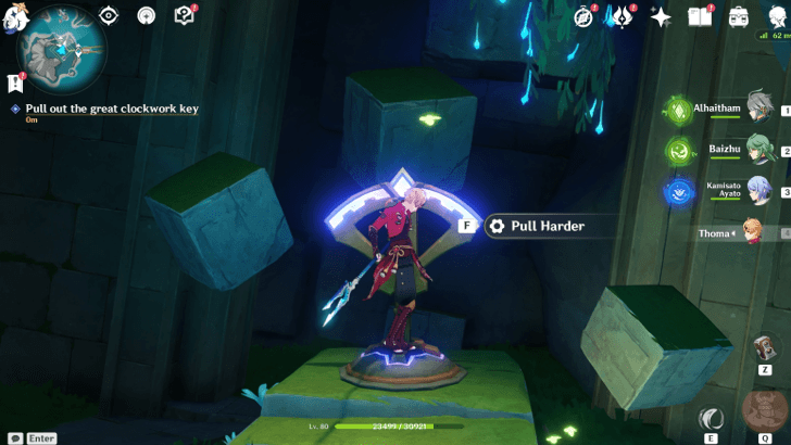 Genshin Impact Narration Footnotes Walkthrough - Pull out the great clockwork key