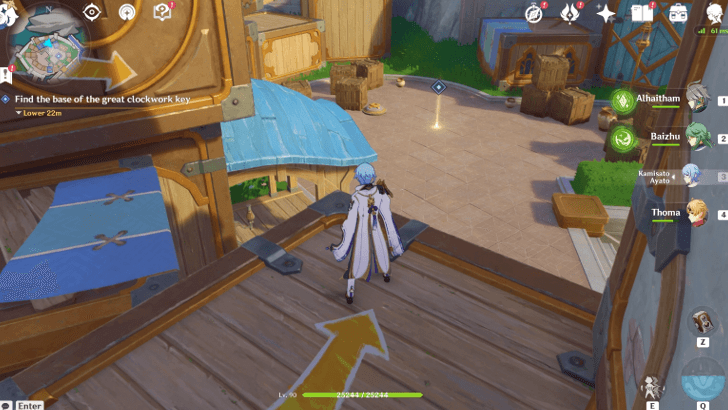 Genshin Impact Narration Footnotes Walkthrough - Find the base of the great clockwork key