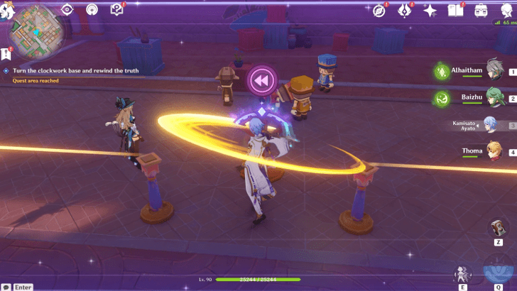 Genshin Impact Narration Footnotes Walkthrough - Turn the clockwork base and rewind the truth