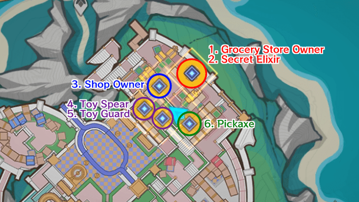 Genshin Impact Narration Footnotes Walkthrough - Search for suspicious places and clues