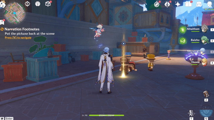 Genshin Impact Narration Footnotes Walkthrough - Speak with Paimon and Kirara and deduce the murder weapon