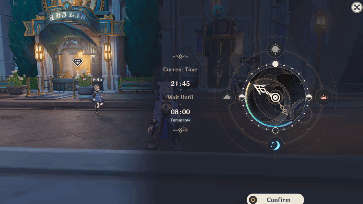 Genshin Impact Until the End of the World Walkthrough - Wait until morning the next day (08:00 – 12:00)