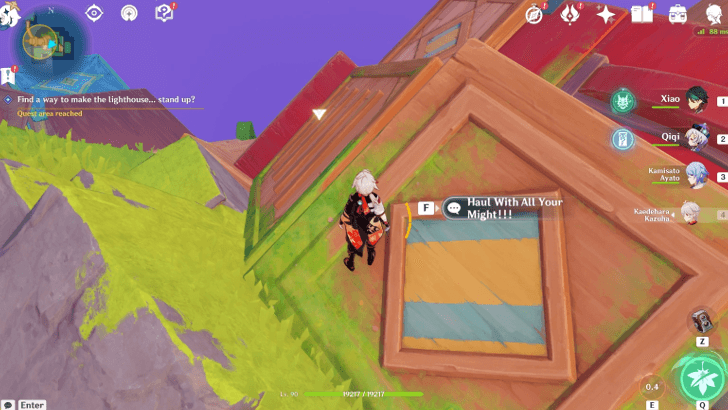 Genshin Impact Towards the Lighthouse, or Far Away Walkthrough - Find a way to make the lighthouse...stand up?