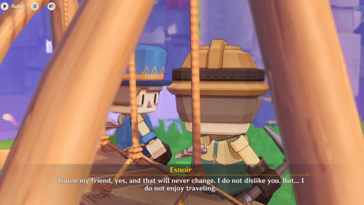 Genshin Impact Towards the Lighthouse, or Far Away Walkthrough - Talk to Esnoir