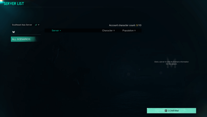 Once Human - Missing Servers and Characters Screen