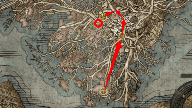 Elden Ring - Somber Smithing Stone 9 Map View