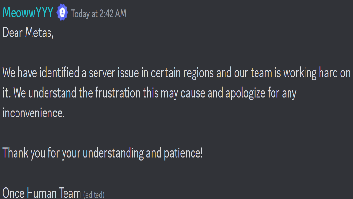 The Fix Is Currently in Progress