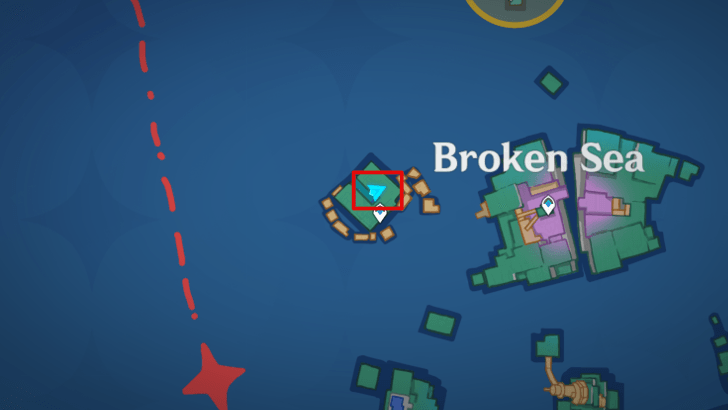 Genshin - Wind Flower Puzzle Location